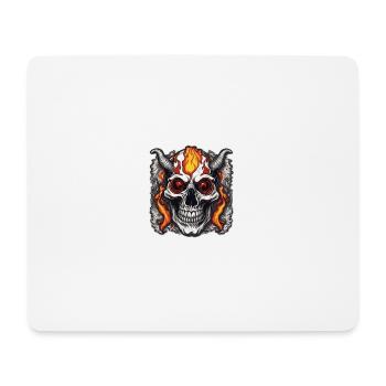 Crazy Horned Fertigkeit - Mousepad (Querformat) - Weiß - Vorne