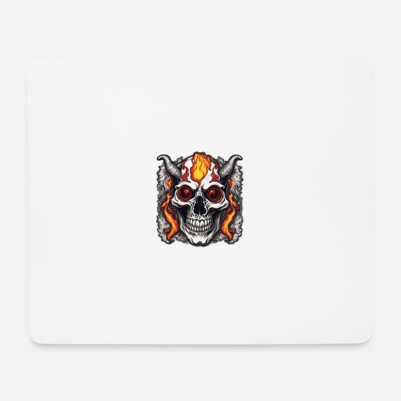 Compétence Crazy Horned - Tapis de souris (format paysage) - blanc