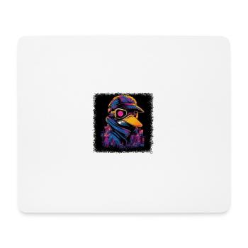 cool romantic statement duck bath bow hunting - Mousepad (Querformat) - Weiß - Vorne
