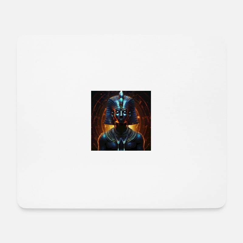 Schwarzer Pharaon - Mousepad (Querformat) - Weiß