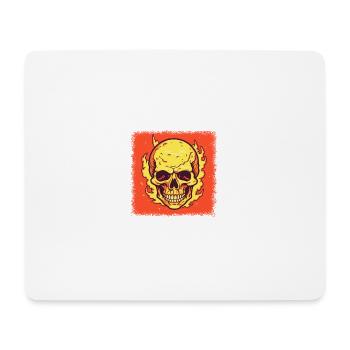 Exosquelettique Skateboard Fuck You Skater - Tapis de souris (format paysage) - blanc - Devant