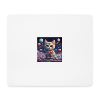 Katze Katze Katze - Mousepad (Querformat) - Weiß - Vorne