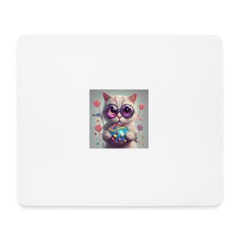 Katze Katze Katze - Mousepad (Querformat) - Weiß - Vorne