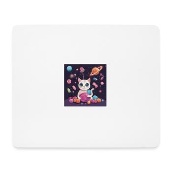 Katze Katze Katze - Mousepad (Querformat) - Weiß - Vorne