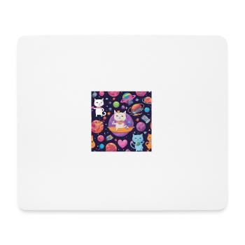 Cat in Space Vol.4 - Mouse Pad (horizontal) - white - Front
