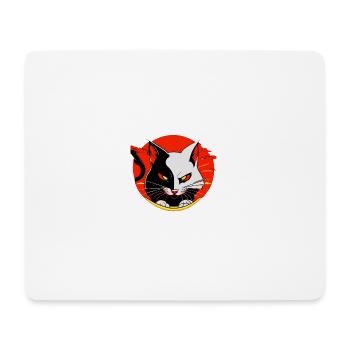 Katze - Mousepad (Querformat) - Weiß - Vorne