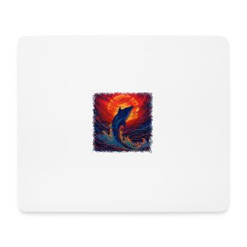 happy aquatic environment animal protection water - Mouse Pad (horizontal) - white - Front