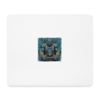 humor animal polar bear bear awesome sayings - Mousepad (Querformat) - Weiß - Vorne