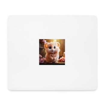 Fluffy mouse - Mousepad (Querformat) - Weiß - Vorne