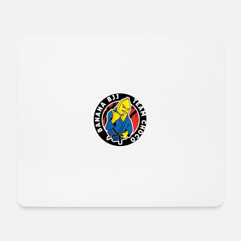 Banana BJJ - Mousepad (Querformat) - Weiß
