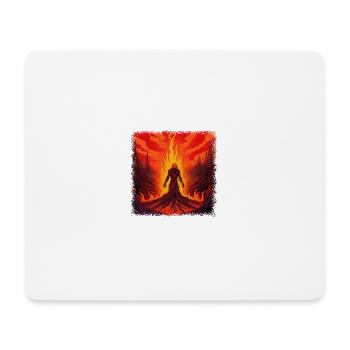comic creepy funny gift idea coffee christmas fun - Mousepad (Querformat) - Weiß - Vorne