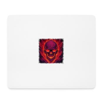 Fuck Off Skeleton Hand Tshirts Squelette Squelettique Effrayant - Tapis de souris (format paysage) - blanc - Devant