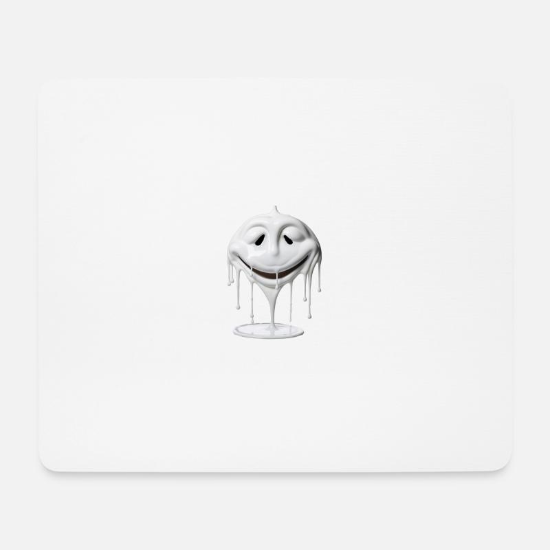 the white face - Mouse Pad (horizontal) - white