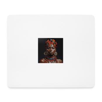 African Beauty - Mouse Pad (horizontal) - white - Front
