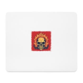Mort Présent Squelette Costume Bones Mort - Tapis de souris (format paysage) - blanc - Devant