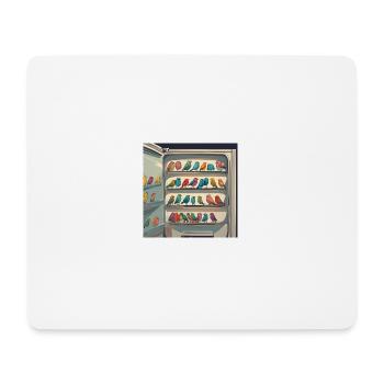 Birds in a fridge - Mousepad (Querformat) - Weiß - Vorne