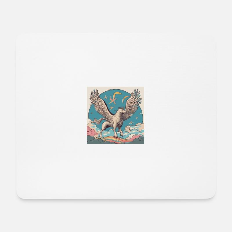 Pegasus - Mousepad (Querformat) - Weiß