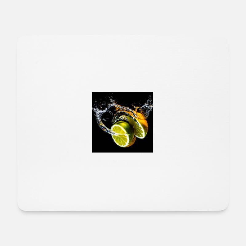 Zitrusfrüchte Splash - Mousepad (Querformat) - Weiß