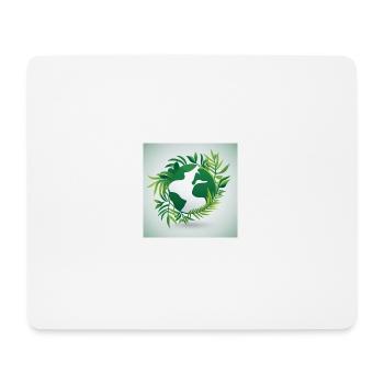 Sustainable world - Mouse Pad (horizontal) - white - Front