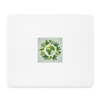 Sustainable world - Mouse Pad (horizontal) - white - Front