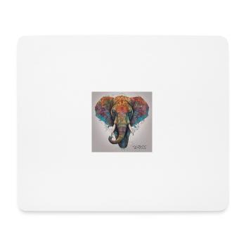 Grand elephant - Mouse Pad (horizontal) - white - Front