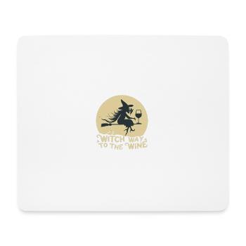 Witch Way to the Wine - Mouse Pad (horizontal) - white - Front