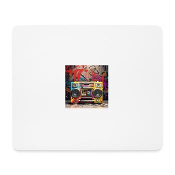 Old Radio 90s Stlye - Mousepad (Querformat) - Weiß - Vorne