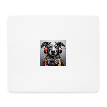 Music Dog - Mousepad (Querformat) - Weiß - Vorne