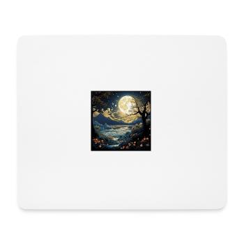 Vintage Poster Design tree - Mousepad (Querformat) - Weiß - Vorne