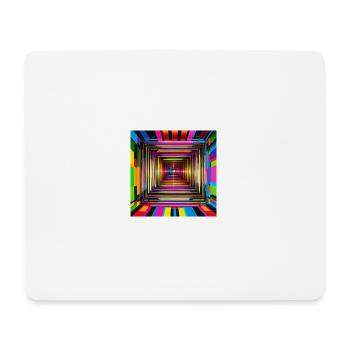 Trippy Laserloch - Mousepad (Querformat) - Weiß - Vorne