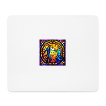psychedelisches trippy Liebes-Design - Mousepad (Querformat) - Weiß - Vorne