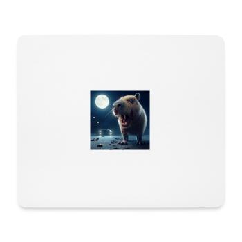 Zombie Capybara - Mousepad (Querformat) - Weiß - Vorne