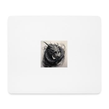 Drache bietet Schutz und Kraft - Mousepad (Querformat) - Weiß - Vorne