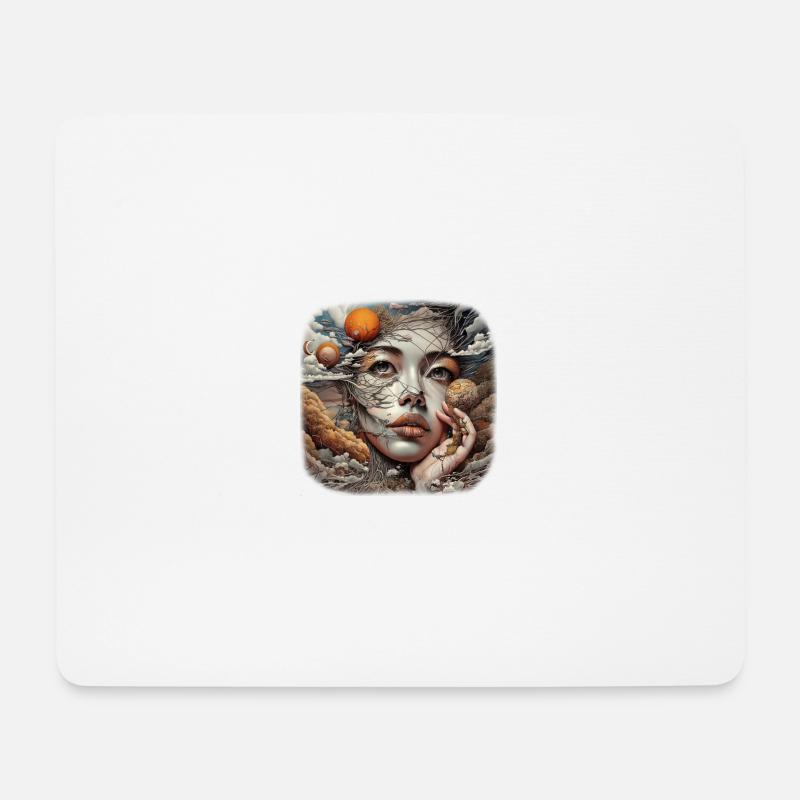 Devine Goddess - Mousepad (Querformat) - Weiß