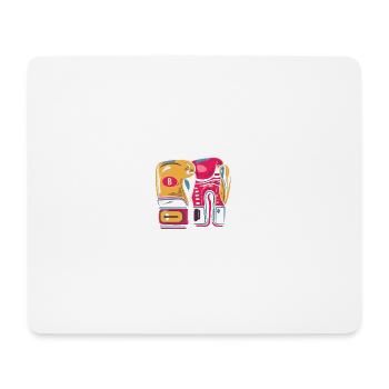 Vivid Boxhandschuh Duo - Mousepad (Querformat) - Weiß - Vorne