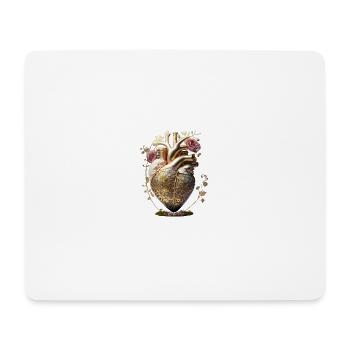 Golden Heart - Mouse Pad (horizontal) - white - Front