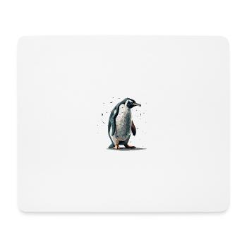 Pinguin - Mousepad (Querformat) - Weiß - Vorne