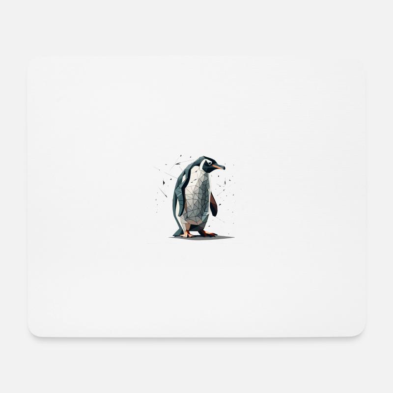 Pinguin - Mousepad (Querformat) - Weiß