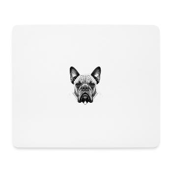 Mops - Mousepad (Querformat) - Weiß - Vorne