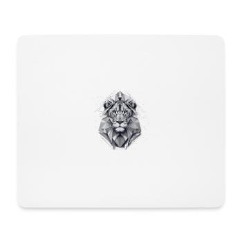 Geo_Löwe_2 - Tapis de souris (format paysage) - blanc - Devant
