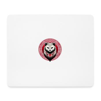 Nordic ermine heart from Brittany - Mouse Pad (horizontal) - white - Front
