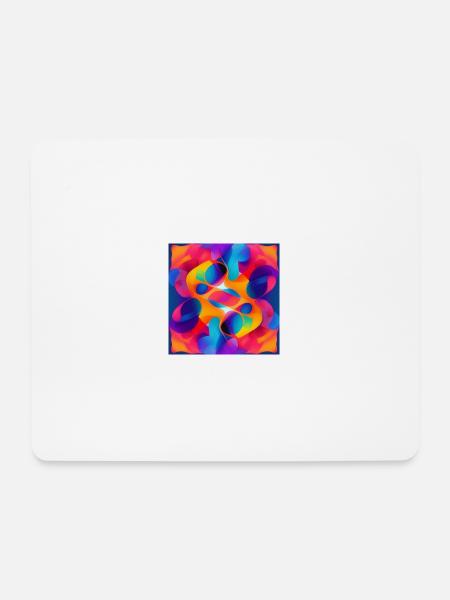 Abstrakt - Mousepad (Querformat) - Weiß