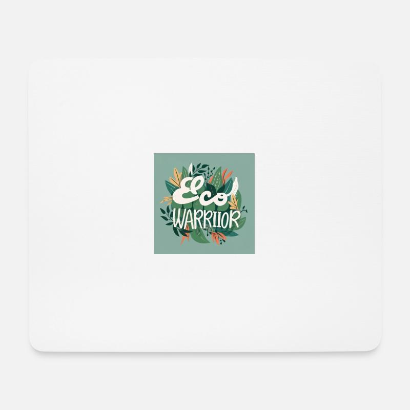 Eco Warrior - Mousepad (Querformat) - Weiß