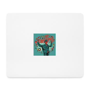 3D Dreams - Mousepad (Querformat) - Weiß - Vorne