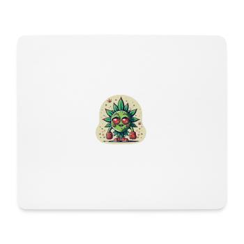 Brokkoli Boy - Mousepad (Querformat) - Weiß - Vorne
