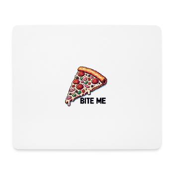 Bite me Pizza - Mouse Pad (horizontal) - white - Front