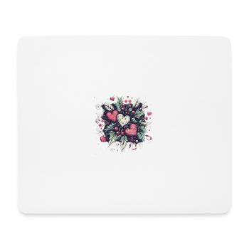 Kiss Me - Mousepad (Querformat) - Weiß - Vorne