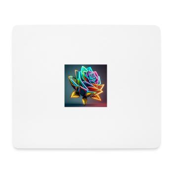 rose colorée - Tapis de souris (format paysage) - blanc - Devant