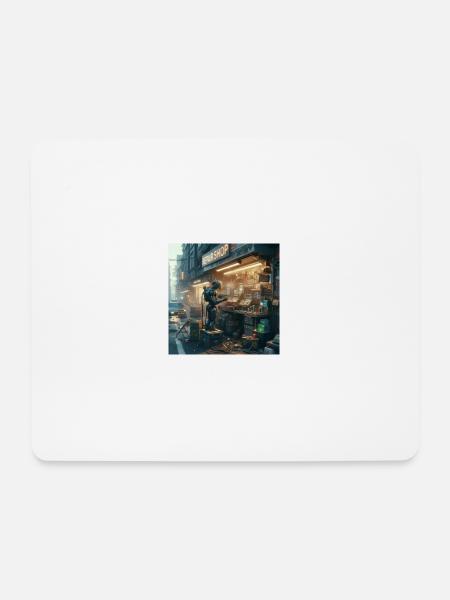 Zukünftige Reparaturwerkstatt - Mousepad (Querformat) - Weiß