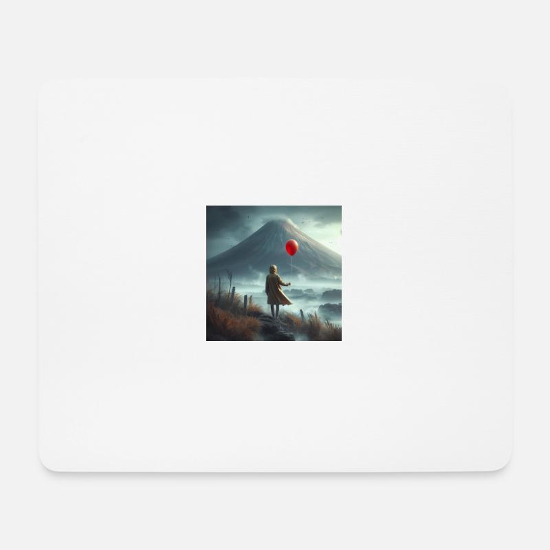 Vor dem Vulkan - Mousepad (Querformat) - Weiß